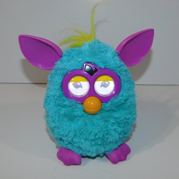 2012 Hasbro Furby Boom Teal Blue Purple Interactive Electronic Toy Talking - Picture 1 of 6